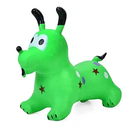 Дитяча іграшка-стрибун Собачка Bambi MS 4161(Green) гума, до 20 кг