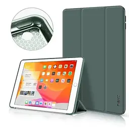 Чохол-книжка BeCover Tri Fold Soft TPU Silicone для Apple iPad 10.2 2019/2020/2021 Dark Green (708514) - мініатюра 2