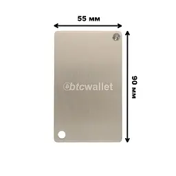Металеві пластини Btcwallet White Plate для зберігання сід-фрази, 2 штуки + кріпильний болт + гравірувальна ручка - мініатюра 6