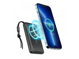 Зовнішній акумулятор (Power Bank) VEGER W1151 Wireless 38.5Wh 3.85V 10000mAh Black - мініатюра 2