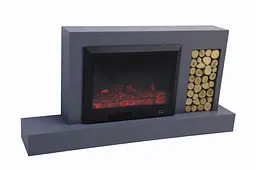 Електричний камін Novela 1500Вт Bluetooth звук потріскування дров Anthracite (10080112) - мініатюра 2