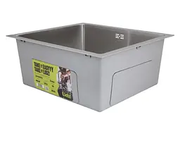 Мийка для кухні інтегрована Lidz Handmade H4843 Brushed Steel 3,0/1,0 мм LDH4843BRU49441 - мініатюра 3