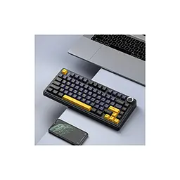 Клавіатура Aula F75 Gasket Greywood V3 switch Hot-Swap PBT Wireless/Bluetooth/USB Black (6948391208626) - мініатюра 7
