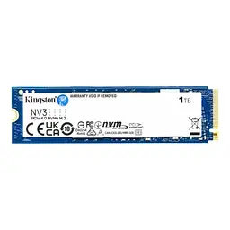 Твердотільний накопичувач SSD 1Tb, NV3, PCI-E 4.0 x4, M.2 2280, 3D TLC, 6000/4000 МБ/с Kingston teh0019822 - мініатюра 1