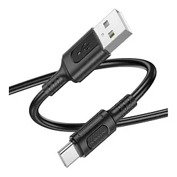 Кабель синхронізації Borofone BX111 3A USB-A to Type-C 1 м Black (35628_3462272) - мініатюра 3