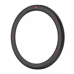 Безель металевий Sikai для смартгодинника Xiaomi Watch S3/S4 Black-red + захисне скло - мініатюра 4