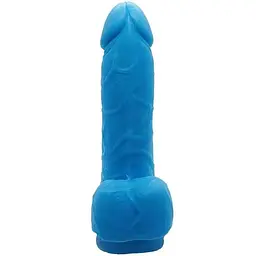 Крафтове мило-член із присоскою Чистий Кайф Blue size S натуральне - мініатюра 3