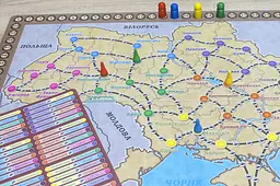 Настільна гра-стратегія "Галопом по Україні", подорож містами України, для 2-4 гравців, вік 8+, ARTOS OST-1182 - мініатюра 6