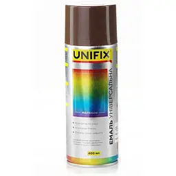 Фарба аерозольна UNIFIX 400мл коричневий камуфляжний акрилова універсальна Коричневий камуфляжний RAL 8028