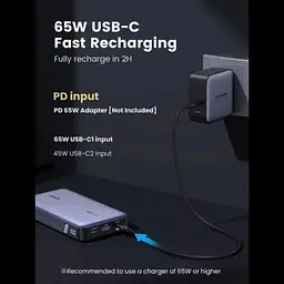 Зовнішній акумулятор Ugreen PB720 20000mAh 100W Two-way FC (25188) UGR-25188 - мініатюра 5