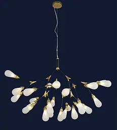 Люстра стельова LED Levistella 918LP268-27 BK+WH, 27W, чорний+білий, сучасний стиль - мініатюра 2