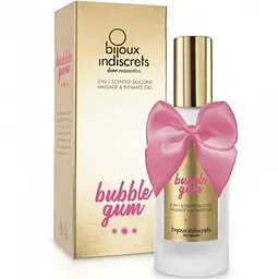 Лубрикант Bijoux Indiscrets Bubblegum 2 in 1 - на силіконовій основі для сексу та масажу, 100 мл - мініатюра 3