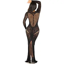 Сукня Leg Avenue Lace and Net Bodycon Gown One Size - мініатюра 3
