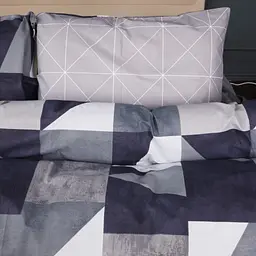 Наволочка MirSon Ranforce Elite Geometrica 40x40 см сіро-синя (2200011702667)