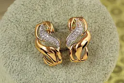 Сережки Xuping Jewelry Мантія з родієм 1,9 см золотисті