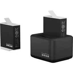 Зарядний пристрій GoPro Dual Battery Charger + 2 акумулятори Enduro для HERO 12/ 11/ 10/ 9 (ADDBD-211) [73442] - мініатюра 2
