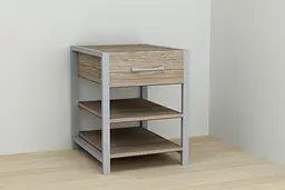 Тумба універсальна Ferrum-decor Вів'єн 1/2 50x41x40 сірий ДСП Дуб Сонома Трюфель 16мм (FRD-104137) - мініатюра 4