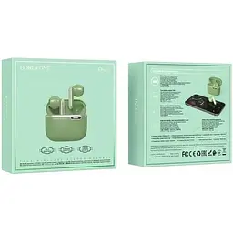 Навушники Borofone Leisure True Wireless BT Headset BW12 Bluetooth зелені - мініатюра 9