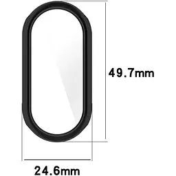 Чохол-накладка DK для Xiaomi Mi Smart Band 9 Silicone Face Case (black) - мініатюра 3