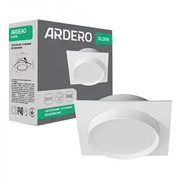 Вбудований світильник Ardero DL2818 під лампу білий (80662)