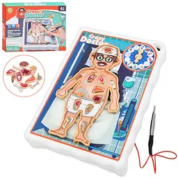 Дитяча настільна гра Bambi Crazy Doctor 1295-3 ігрове поле рулетка