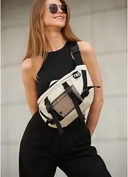 Жіноча сумка бананка Sambag Dynamicdart сіра 38 × 21 × 7 см (80411030) - мініатюра 2