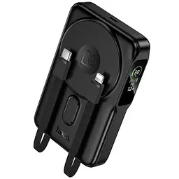 Портативний ЗП Power Bank Hoco Q48 Core PD20W з БЗП+iWatch 10000 mAh Black - мініатюра 4