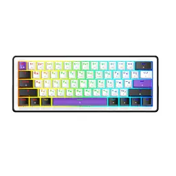 Клавіатура Hator Hellyberry HK60 Білий/Фіолетовий