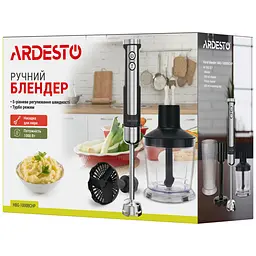 Блендер Ardesto занурювальний 1000 Вт чорно-сріблястий (HBG-1000BCHP) - мініатюра 15