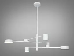 Люстра LED Diasha D302-6WH, 30Вт, 4100K, біла, світлодіодна, для коридору, вітальні, спальні, кухні - мініатюра 3