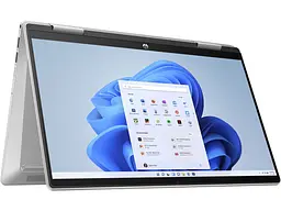 Ноутбук HP Pavilion x360 14-ek1003ua 14' FHD IPS Touch, Intel i3-1315U, 8GB, F256GB, UMA, DOS, сріблястий (826T1EA) - мініатюра 4