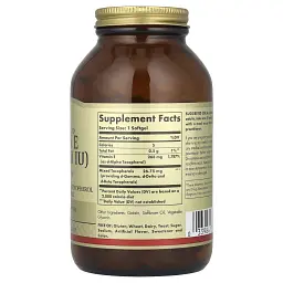 Вітамін Е Solgar Vitamin E натуральний 400 МО 268 мг 250 капсул - мініатюра 2