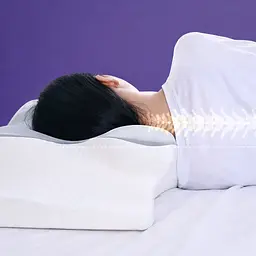 Ортопедична подушка для сну Метелик з ефектом пам'яті Memory Foam 50х30 см. Анатомічна подушка під шию - мініатюра 5