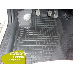 Автомобільні килимки в салон ВАЗ Lada Kalina 04 Granta 11 борт 3-5 см Чорні (Avto-Gumm) - мініатюра 3