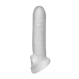 Насадка на пеніс Perfect Fit Fat Boy Micro Ribbed Sheath, 16,5 см (прозорий) - мініатюра 8