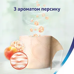 Туалетний папір Zewa Deluxe Персик тришаровий 4 рулони - мініатюра 2