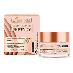 Крем проти зморшок Bielenda Firming Peptides Advanced ProAge Technology зміцнюючий і відновлюючий 70+, 50 мл - мініатюра 2