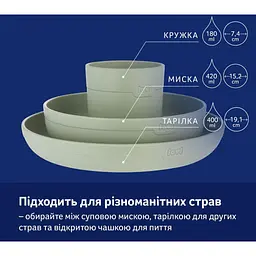Набір посуду з кружкою LOVI Pistachio 3 шт. (21/533_gre) - мініатюра 11