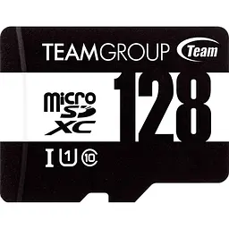 Карта пам'яті Team MicroSDHC 128GB UHS-I Class 10 Black + SD-adapter (TUSDX128GCL10U03) - мініатюра 2