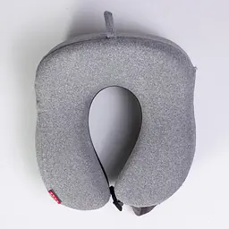 Подушка дорожня ортопедична Yiwu Camelback HP-56-20G U-подібна Memory Foam світло-сіра - мініатюра 4