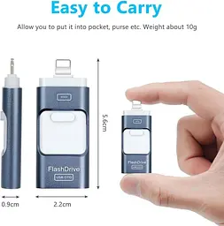Флеш-накопичувач AXFEE 256GB 4-в-1 USB/Type-C/microUSB/Lightning - мініатюра 2