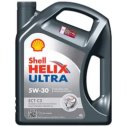 Автомобільна моторна олива Shell Helix Ultra ECT C3 5W-30 4л - мініатюра 1