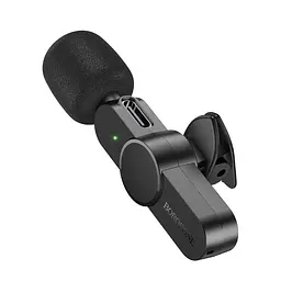 Бездротова мікрофонна система BOROFONE BFK12 Trophy lavalier (Lightning) Black (6941991106385) - мініатюра 4