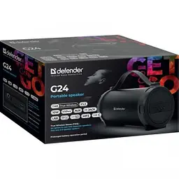 Акустична bluetooth колонка 1.0 Defender G24 10W BT TF USB AUX 1500мАч (Чорний) - мініатюра 5