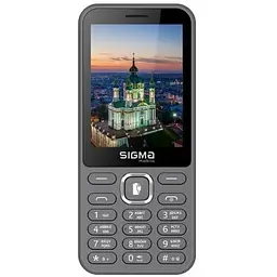 Мобільний телефон Sigma mobile X-style 31 Power Type-C, Grey, 2 Mini-SIM, дисплей 2.8" кольоровий (240x320), моноблок, MediaTek