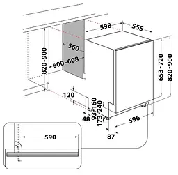 Посудомийна машина Whirlpool W8I HT58 T (6898842) - мініатюра 6