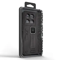 Чехол для Motorola Edge 60 Fusion 5G/60 5G, Proover, черный, с подставкой и магнитом, противоударный, ударопрочный, бронированный, панель-накладка, защита всего корпуса, термополиуретан (TPU) + поликарбонат (PC), ArmorStandart (ARM86025) - мініатюра 3