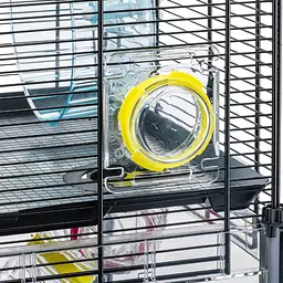 Модульна клітка для хом'яків та мишей Ferplast Multipla Hamster Crystal з аксесуарами чорна 72.5x37.5x62 см 57007617 - мініатюра 11