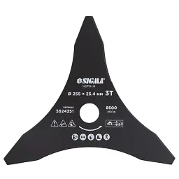 Ніж для тримера Sigma Ø255x25.4 мм 3Т загострений (5624351)