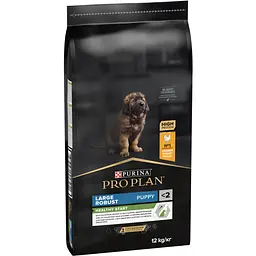Сухий корм для цуценят великих порід Purina Pro Plan Large Robust Puppy, з куркою, 12 кг (12375805) - мініатюра 2